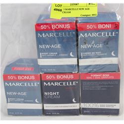 BAG OF 5 MARCELLE NEW AGE NIGHT CREAM