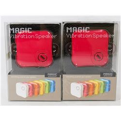 LOT OF 2 MAGIC VIBRATION SPEAKERS