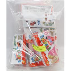 LOT OF 9 PACKS OF 3 ASSORTED KINDER SURPRISES