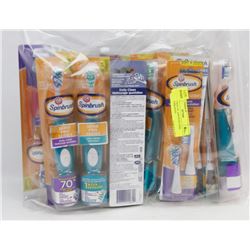 LARGE BAG OF ASSORTED SPIN TOOTH BRUSHES