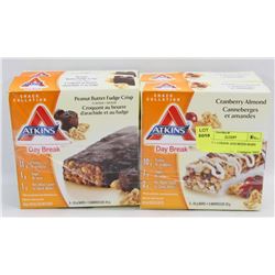 LOT OF 4 ATKINS ASSORTED BARS