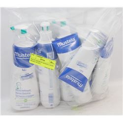 BAG OF ASSORTED MUSTELA BABY PRODUCTS INCL.