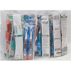 LARGE BAG OF ASSORTED TOOTHBRUSHES, MAY INCL