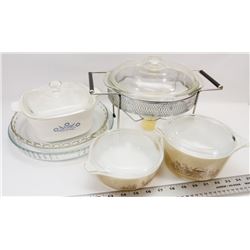 FLAT OF CONRNINGWARE AND PYREX