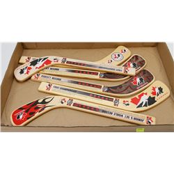 FLAT OF MINI CANADIAN HOCKEY STICKS