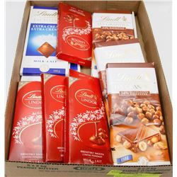 FLAT OF ASSORTED LINDT CHOCOLATE BARS