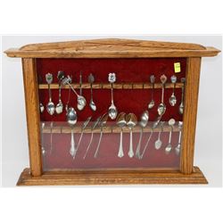 ESTATE SPOON COLLECTION IN DISPLAY