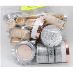 LARGE BAG OF ASSORTED FOUNDATION MAKE UP