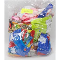 LARGE BAG OF ASSORTED THEATER SIZE CANDY BAGS &