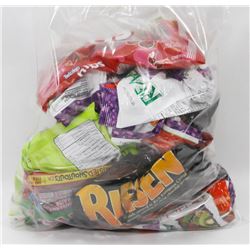 LARGE BAG OF ASSORTED THEATER SIZE CANDY BAGS &