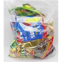 LARGE BAG OF ASSORTED THEATER SIZE CANDY BAGS &