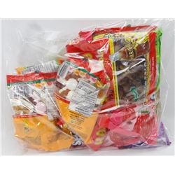 LARGE BAG OF ASSORTED THEATER SIZE CANDY BAGS &