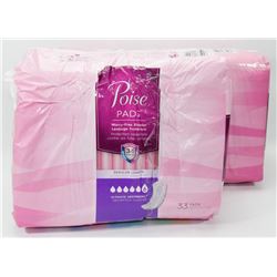 2 PACKS OF POISE OVERNIGHT PADS LONG LENGTH