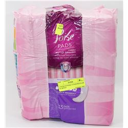 2 PACKS OF POISE 33 PADS REGULAR NO WINGS