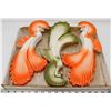 Image 1 : VINTAGE CHALKWARE 1950'S FAVORWARE PEACOCK WALL