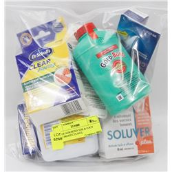 BAG OF ASSORTED TOE & FOOT CARE PRODUCTS INCL