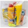 Image 1 : BAG OF ASSORTED TOE & FOOT CARE PRODUCTS INCL