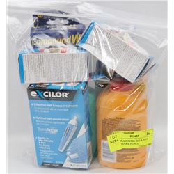 BAG OF ASSORTED TOE & FOOT CARE PRODUCTS INCL