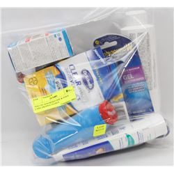 BAG OF ASSORTED TOE & FOOT CARE PRODUCTS INCL