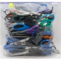 BAG OF ASSORTED SCISSORS