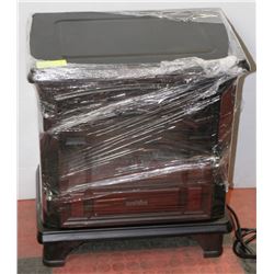 #20-DURAFLAME ELECTRIC FIREPLACE STOVE (WOOD GRAIN