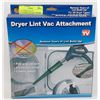 Image 1 : NEW DRYER LINT VAC ATTACHMENT, FITS ANY VACUUM