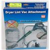 Image 1 : NEW DRYER LINT VAC ATTACHMENT, FITS ANY VACUUM