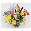 Image 1 : FISH THEMED ARTIFICIAL FLOWER ARRANGEMENT