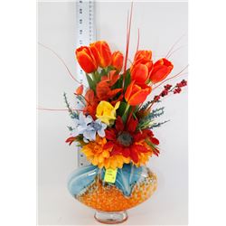 LARGE ARTIFICIAL FLOWER ARRANGEMENT IN