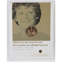 2005 CANADIAN FIRST DAY TERRY FOX LOONIE