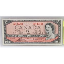 1954 CANADIAN 2 DOLLAR BILL