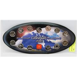 YEAR 2000 CANADIAN MILLENNIUM 12 QUARTER SET