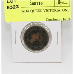 1890 CANADA QUEEN VICTORIA  ONE CENT