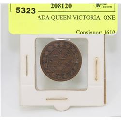 1887 CANADA QUEEN VICTORIA  ONE CENT