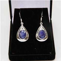 #59-NATURAL BLUE SAPPHIRE EARRINGS