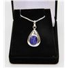 Image 1 : #58-NATURAL BLUE SAPPHIRE PENDANT