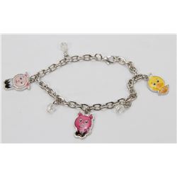 BABY FARM ANIMAL CHARM BRACELET ( JEWELRY )