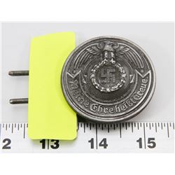 GERMAN NAZI SS BELT BUCKLE STAMPED INSIDE RZM SS.