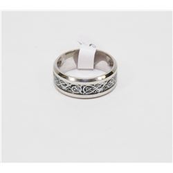 CELTIC DRAGON STAINLESS STEEL RING SZ 9