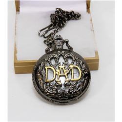 BRONZE RELIEF DAD -FATHER DAY - POCKET WATCH