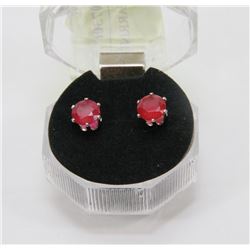 #39-RED RUBY EARRINGS
