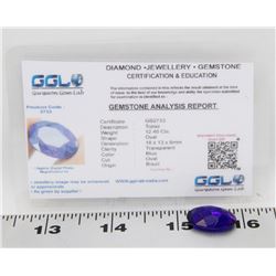 #11-ROYAL BLUE TOPAZ GEMSTONE 12.40CT