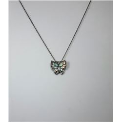 11 - 925 SILVER STAMPED BUTTERFLY