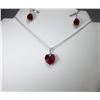 Image 1 : 13 - SWAROVSKI CRYSTAL RED HEART