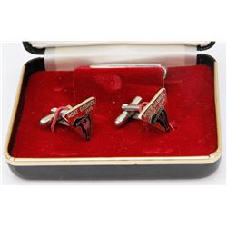 VINTAGE MEN'S MOUNT GABRIEL SKI JUMPING CUFF LINKS