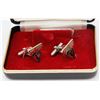 VINTAGE MEN'S MOUNT GABRIEL SKI JUMPING CUFF LINKS