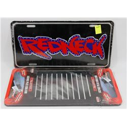 NEW REDNECK LICENSE PLATE SOLD WITH