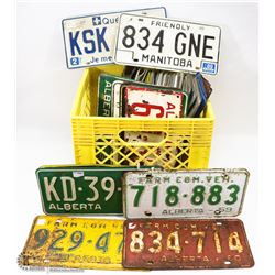 LOT OF 59 VINTAGE & NEWER LICENSE PLATES