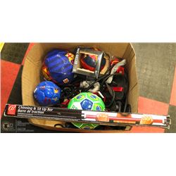 BOX OF FITNESS EQUIPMENT INCL. RESISTANCE