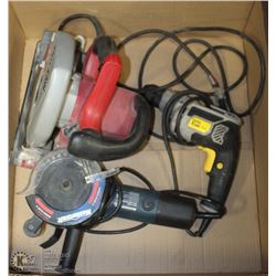 LARGE BOX OF POWER TOOLS INCL. 13 AMP